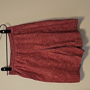 lululemon Pace Breaker Lined Short, color is Gravel Dust Cherry Tint